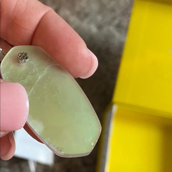 Kendra Scott Aragon Silver Drop Earrings - Picture 3 of 4